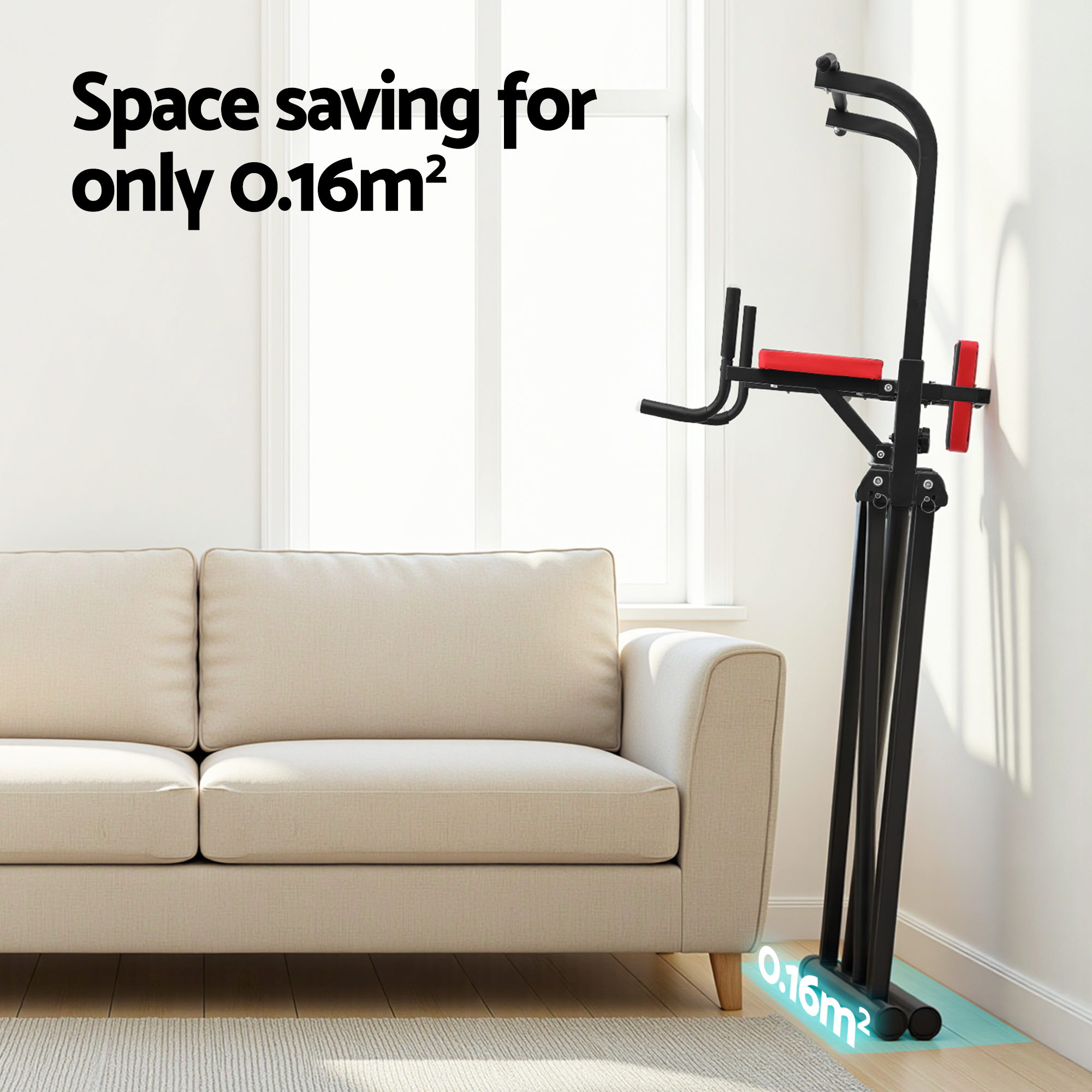 Everfit Folding Chin Up Tower with Pull Up Station view 5