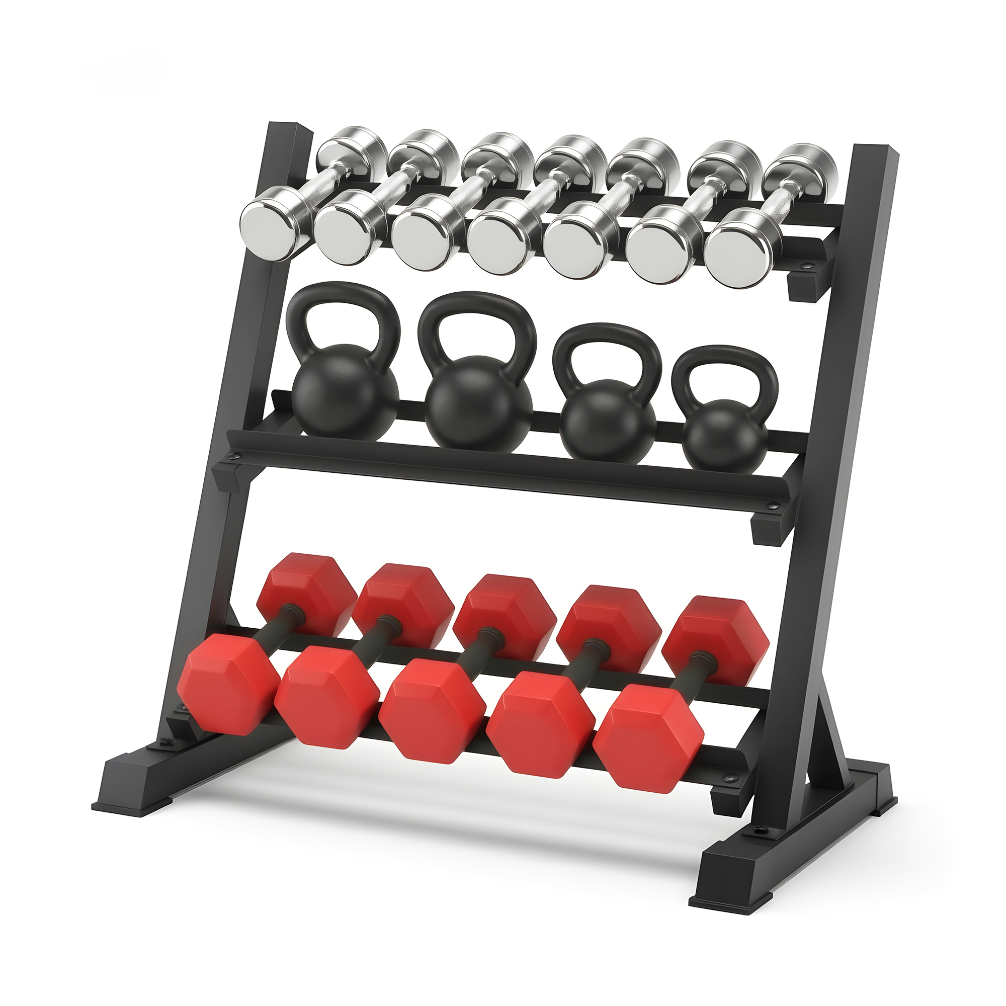 Everfit 3-Tier Dumbbell Rack Heavy Duty 300kg Capacity