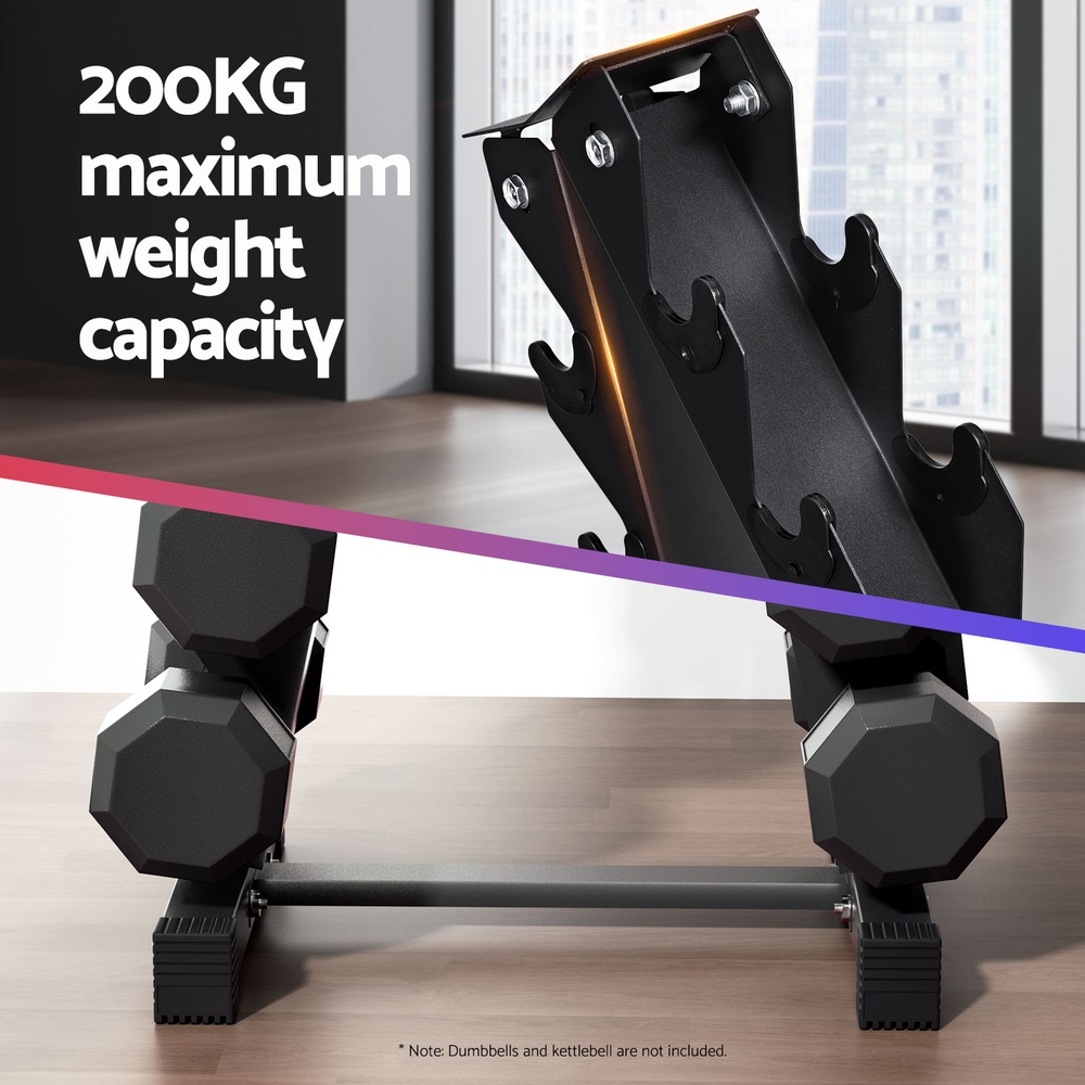 Everfit Dumbbell Rack A-Frame Storage, 4 or 6 Tier view 5