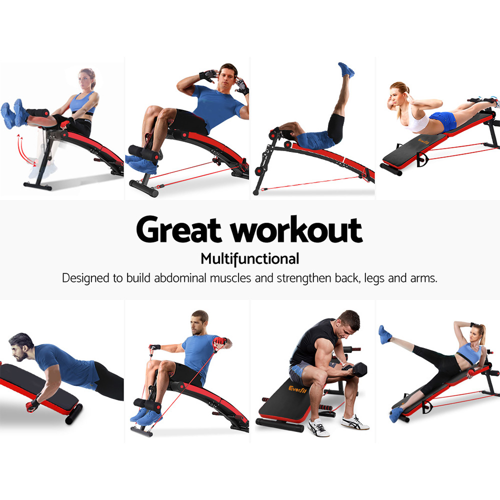 Everfit Weight Bench Sit Up Foldable Home Gym view 4