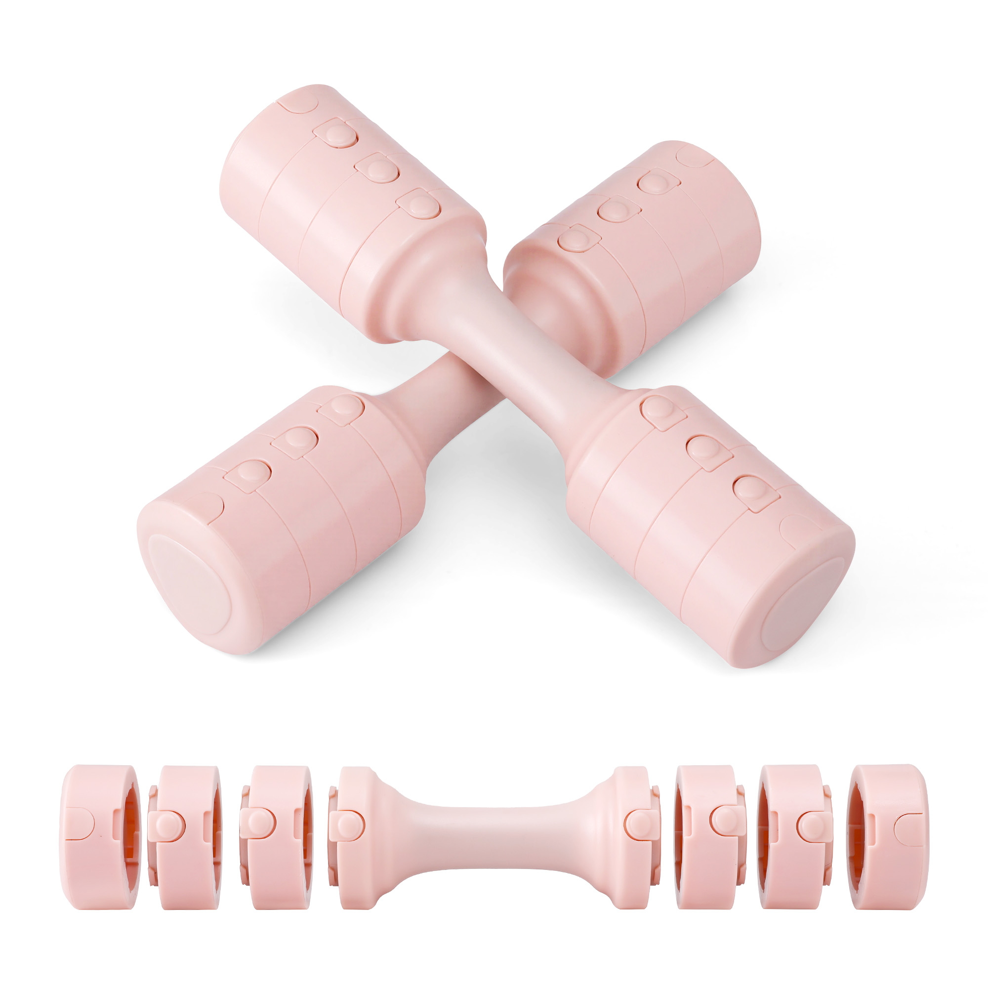 Everfit 2x2.5kg Adjustable Dumbbell Set 4-in-1 Compact