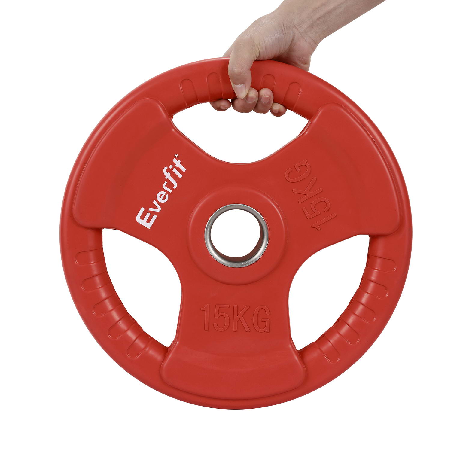 Everfit Olympic Weight Plates Cast Iron 3-Hole Grip view 3