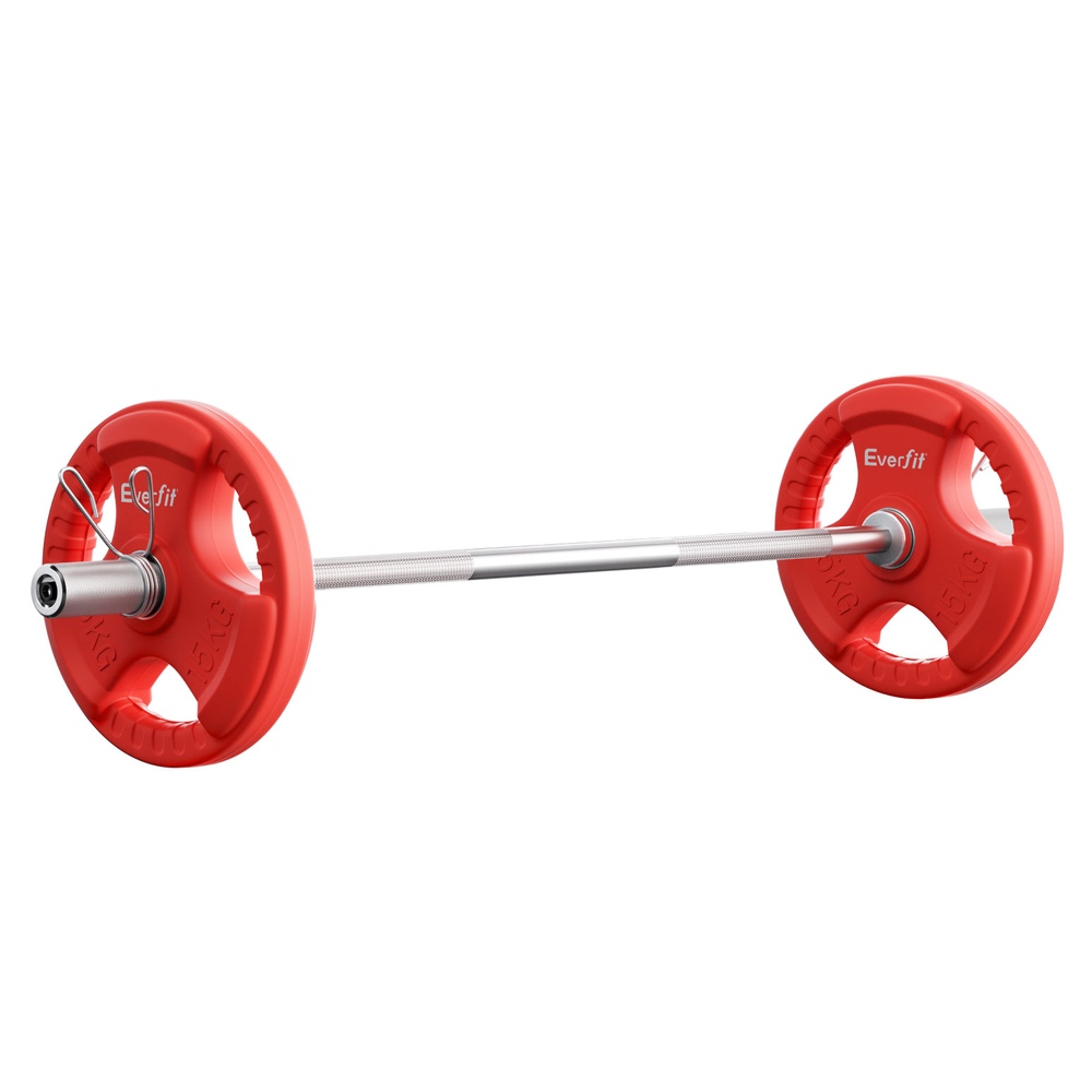 Everfit Dumbbell Barbell Plate Set for Home Gym, 16-46kg