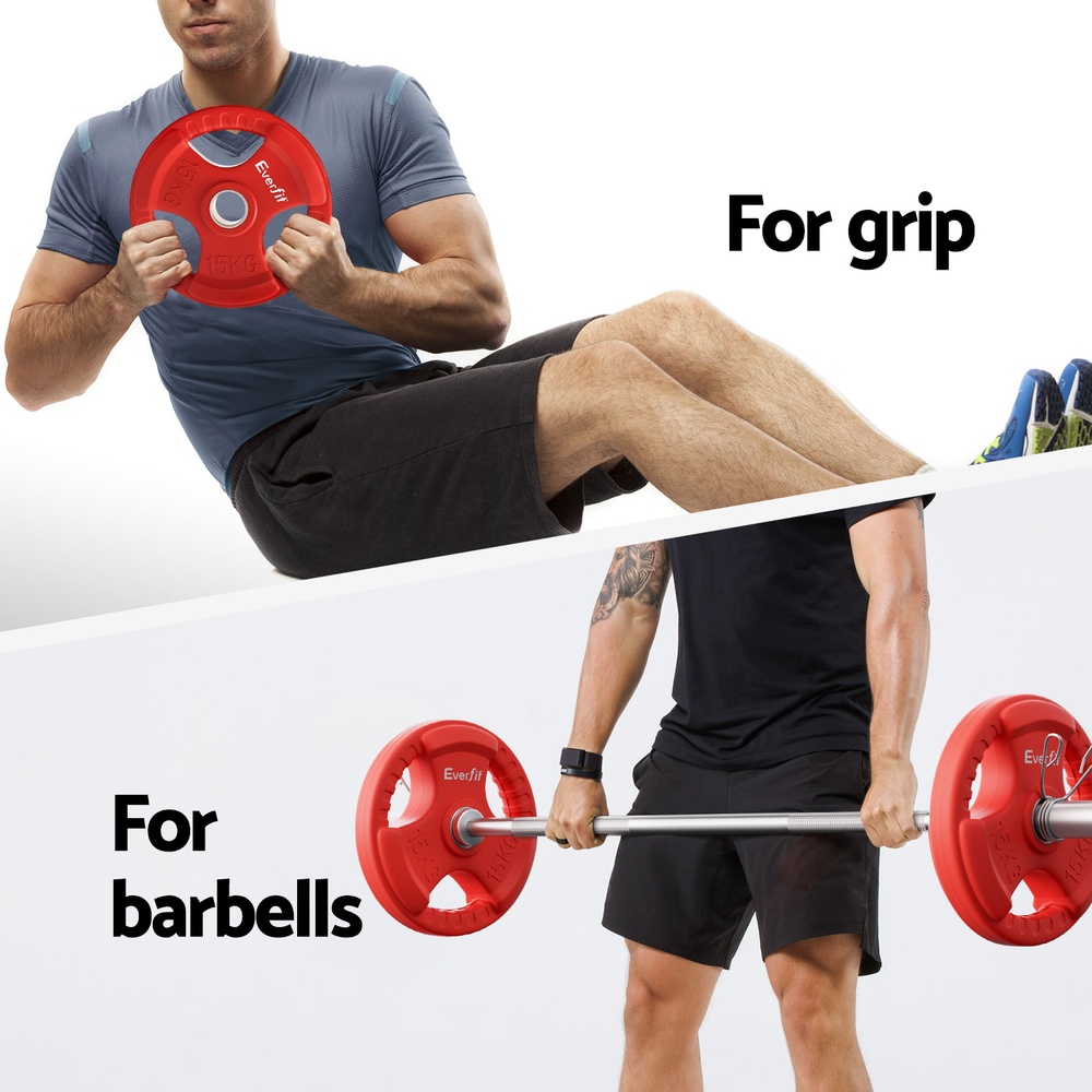 Everfit Dumbbell Barbell Plate Set for Home Gym, 16-46kg view 5