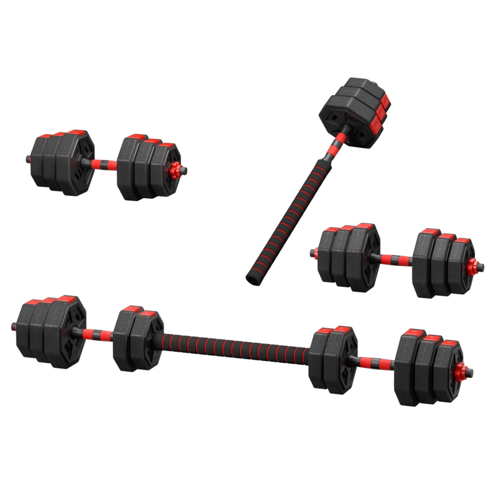 Everfit Adjustable Dumbbell Barbell Set 4-in-1, 20-40kg