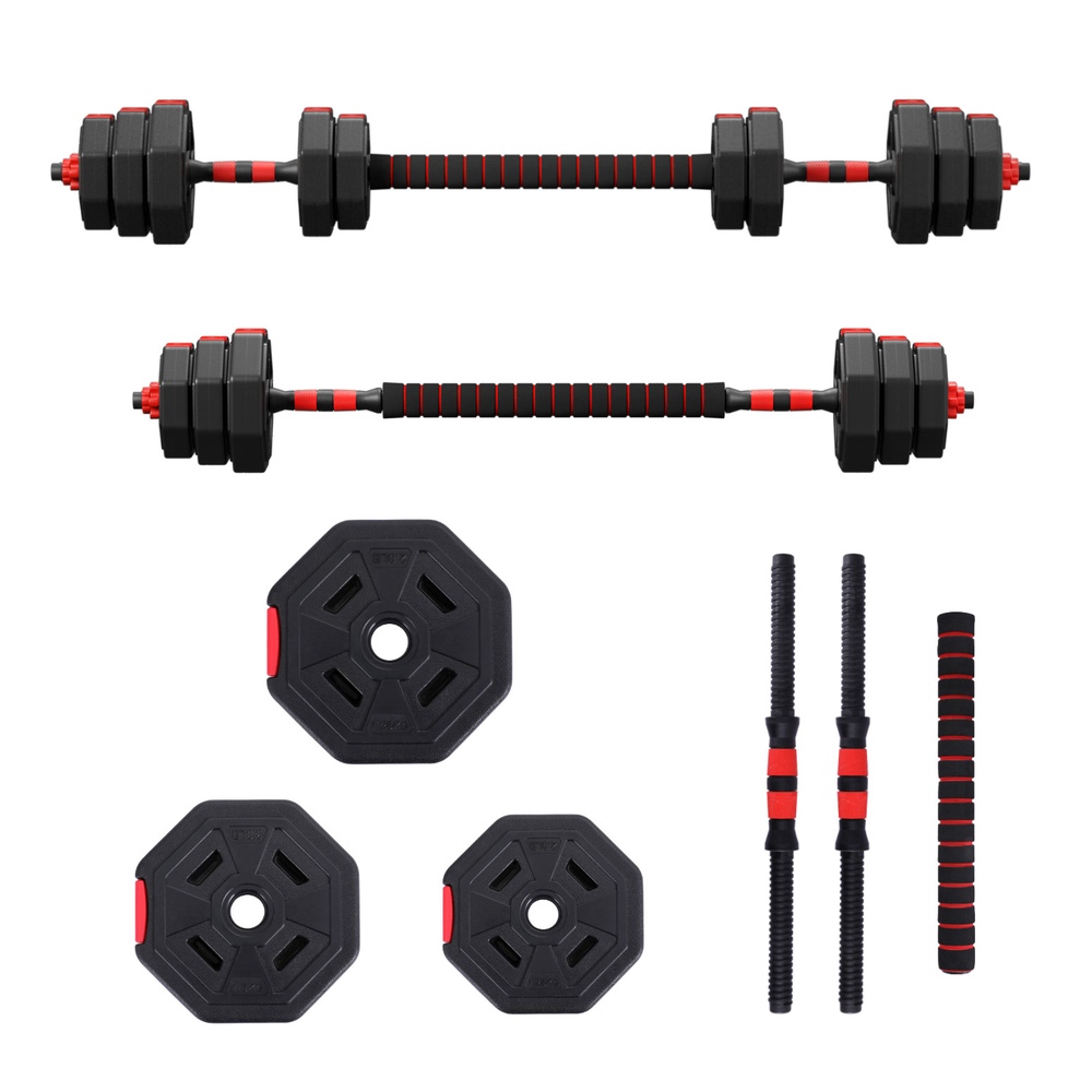 Everfit Adjustable Dumbbell Barbell Set 4-in-1, 20-40kg view 3