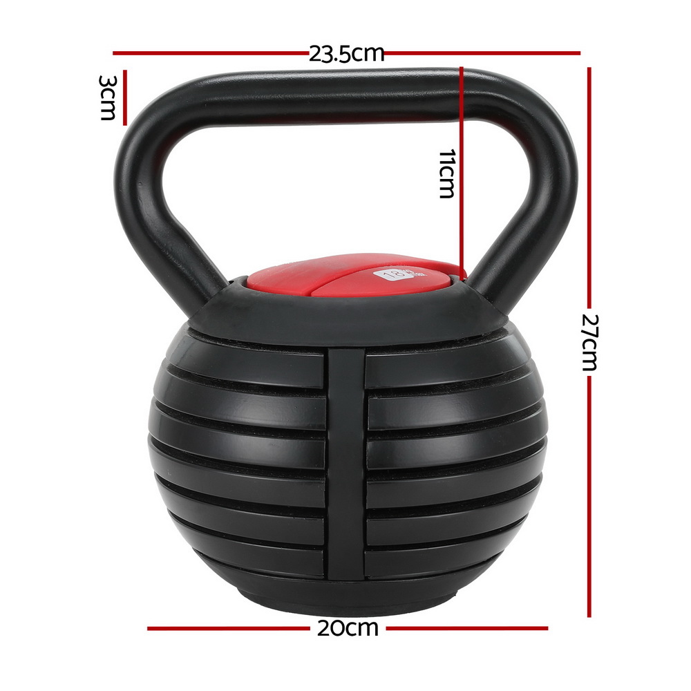 Everfit 18kg Adjustable Kettlebell Set with Quick Lock view 2
