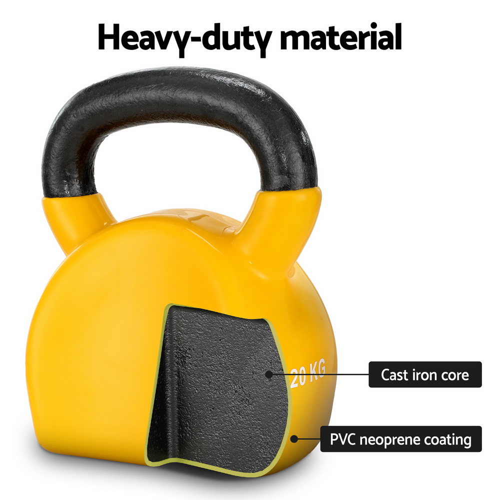 Everfit Kettlebell Set with Oversized Handle, 4-24kg view 3
