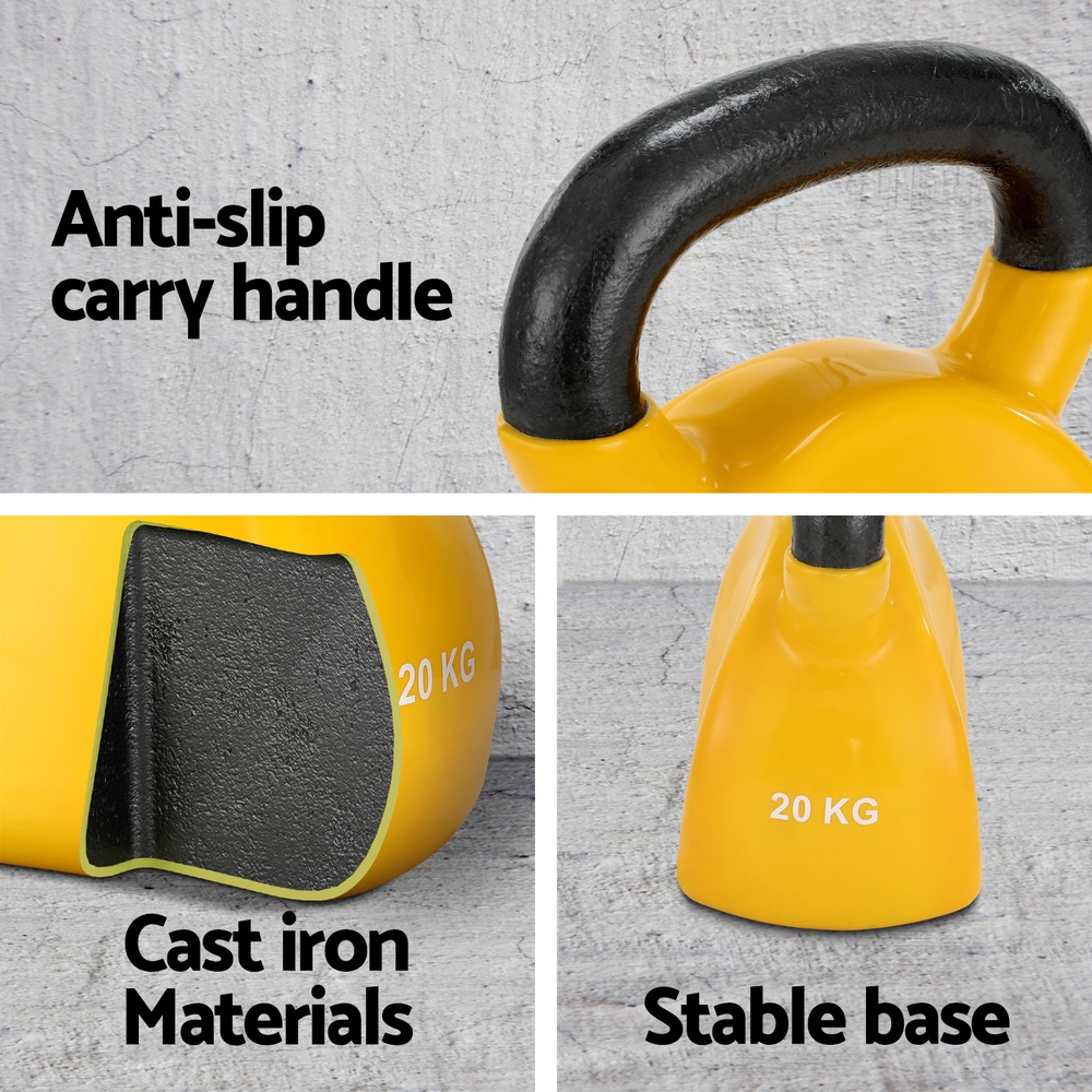 Everfit Kettlebell Set with Oversized Handle, 4-24kg view 5