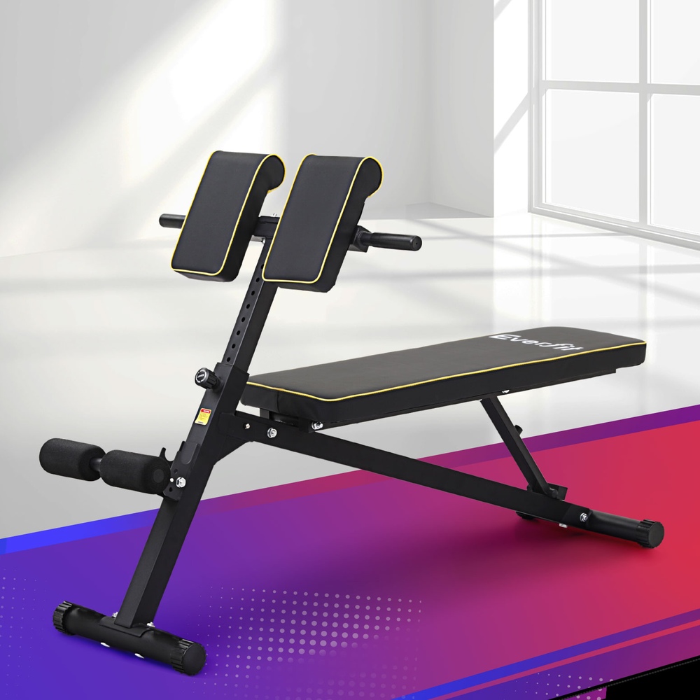 Everfit Roman Chair Adjustable Weight Bench, 150kg Capacity
