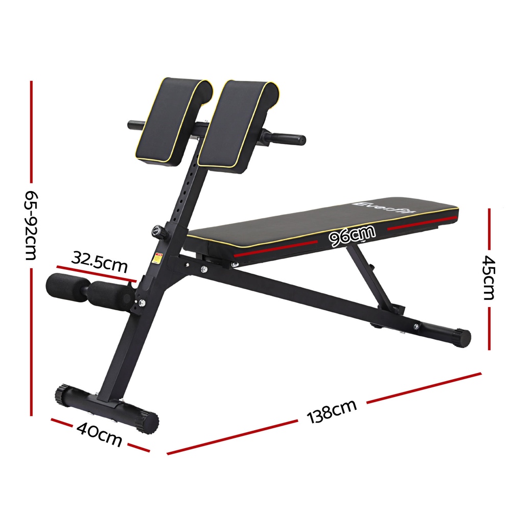 Everfit Roman Chair Adjustable Weight Bench, 150kg Capacity view 2