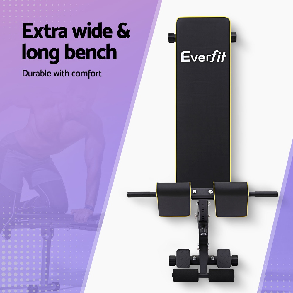 Everfit Roman Chair Adjustable Weight Bench, 150kg Capacity view 4