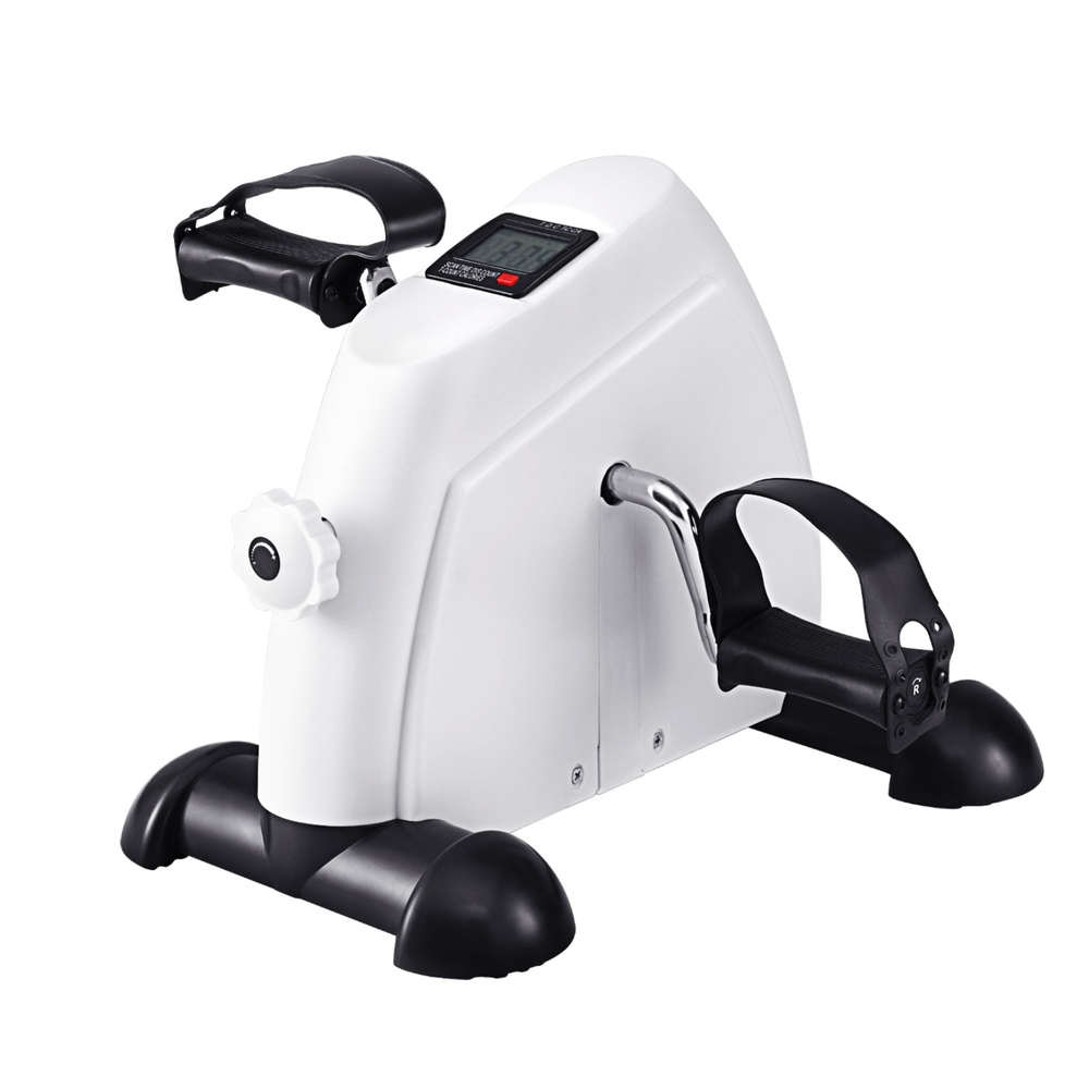 Everfit Pedal Exerciser Bike with Wide Pedals, White