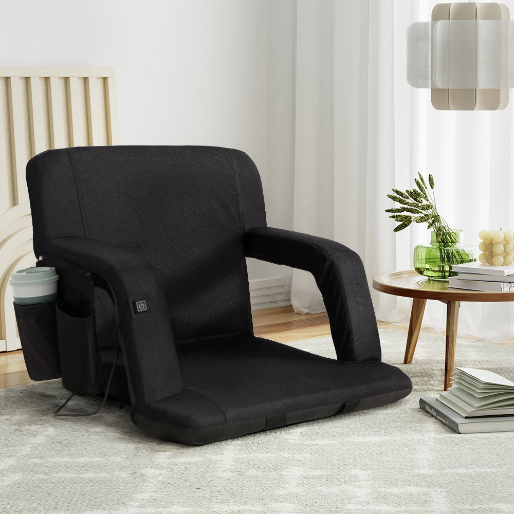 Artiss Heated Lounge Sofa Bed with Armrest