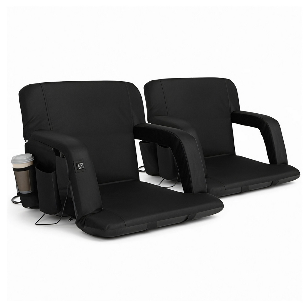Artiss 2X Floor Lounge Sofa Bed with Armrest