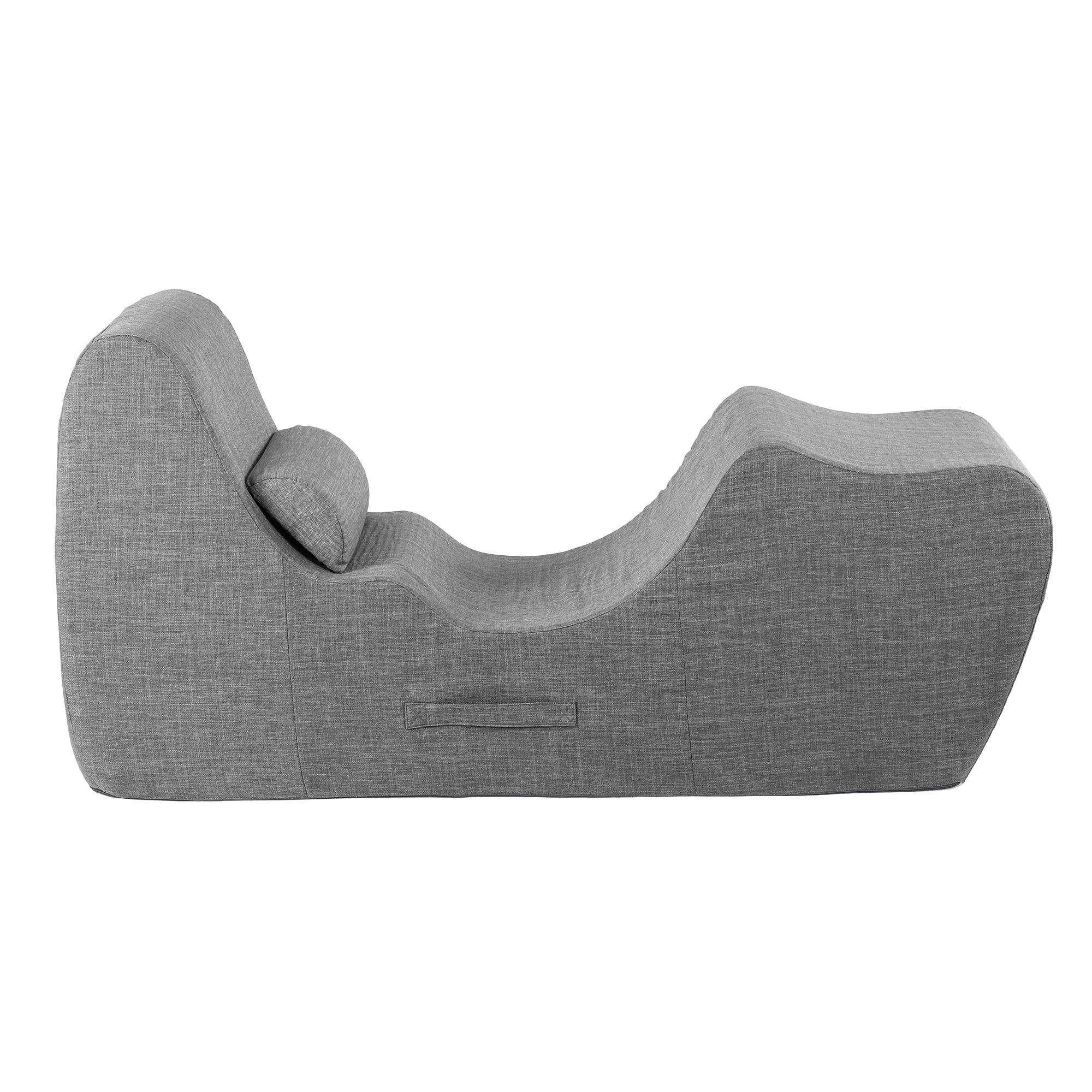 Artiss Ergonomic Chaise Lounge Chair Grey view 3