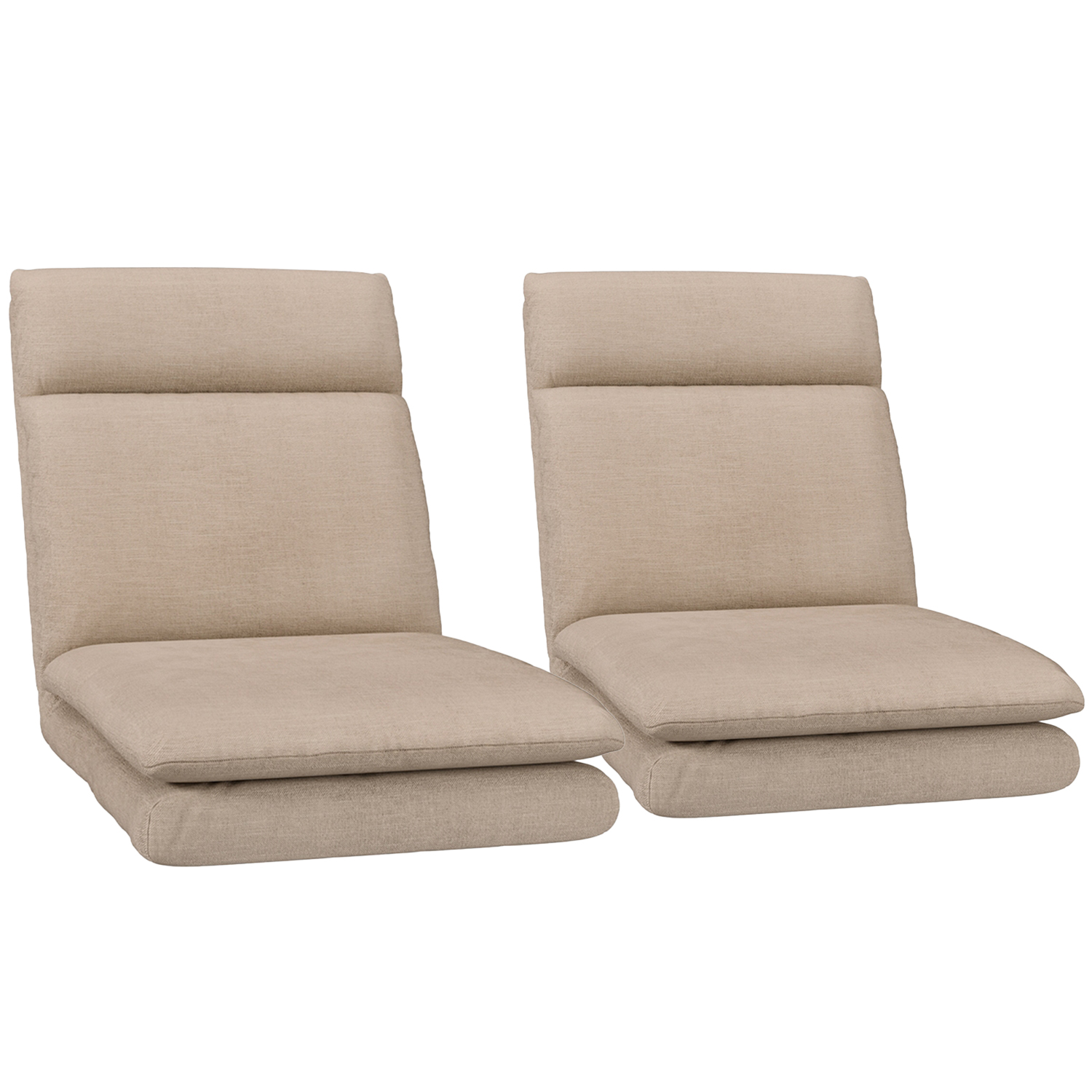 Artiss Beige Linen Floor Chair Sofa Single or Double