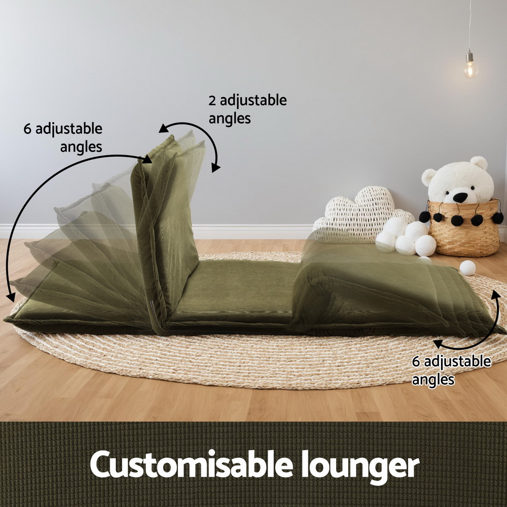 Artiss Foldable Sofa Bed in Multiple Seats & Colours view 4
