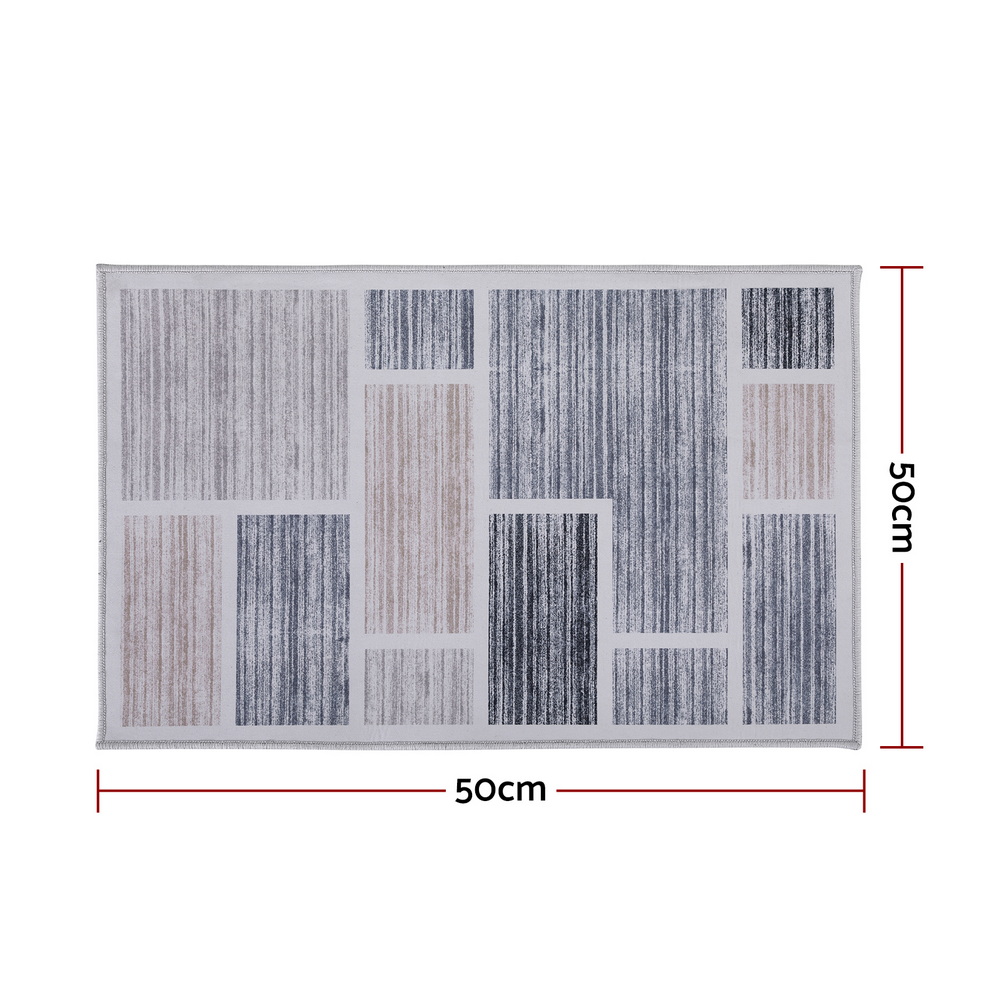 Artiss Soft Velvet Floor Rug Doormat Non-Slip Bath Mat 50x80cm view 2