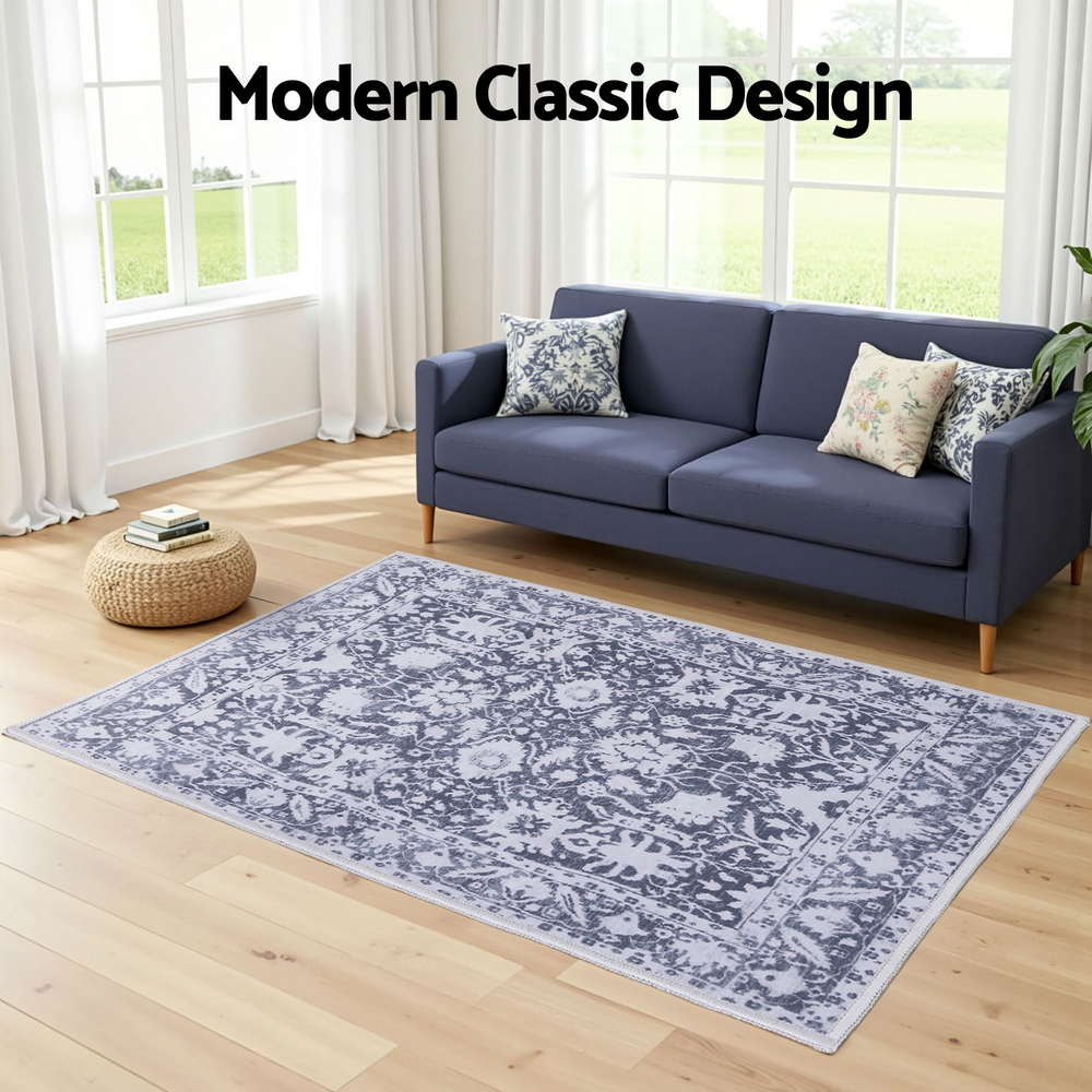 Artiss Soft Velvet Washable Modern Floor Rug in 2 Sizes view 4