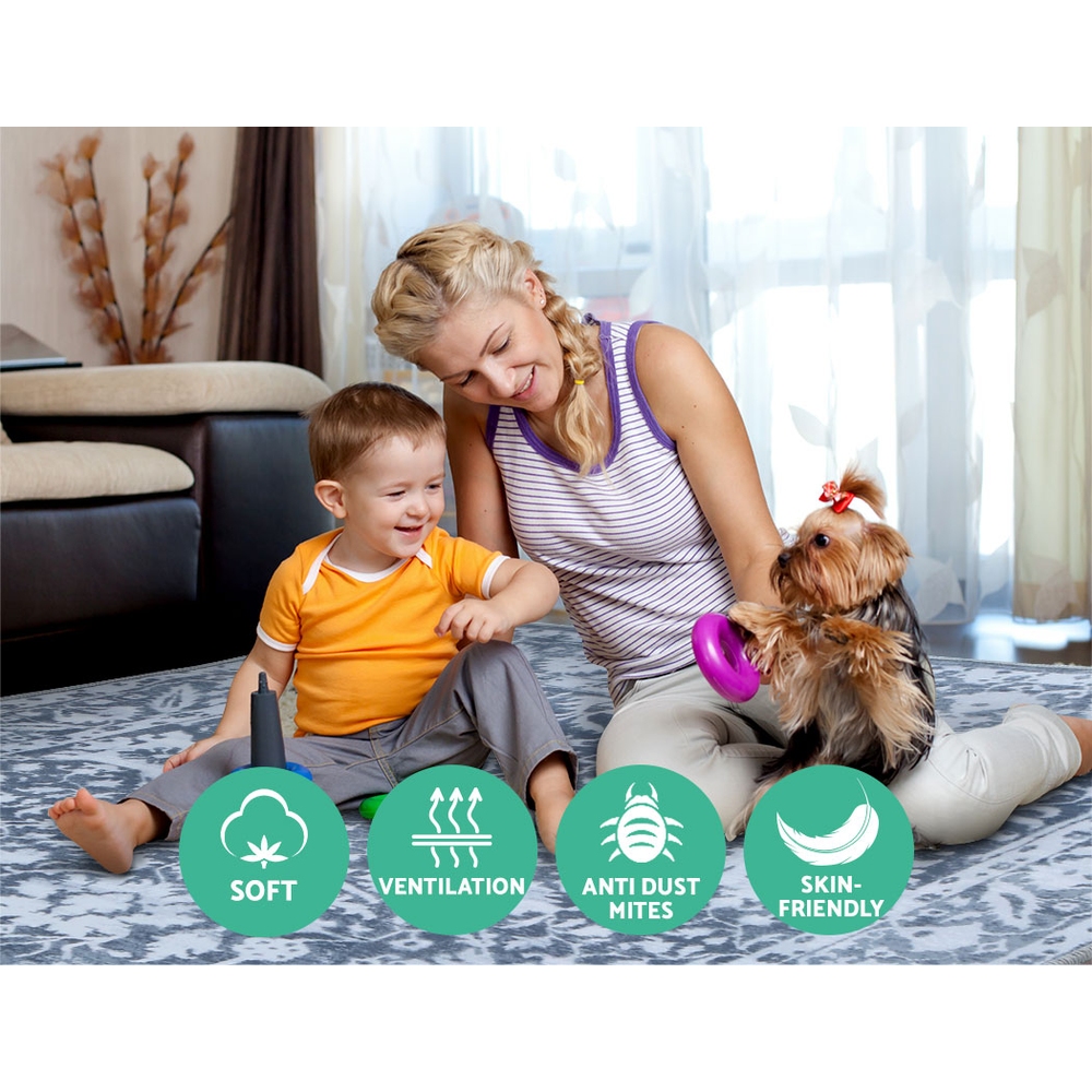 Artiss Fafi Short Pile Area Rug 160x230cm view 5