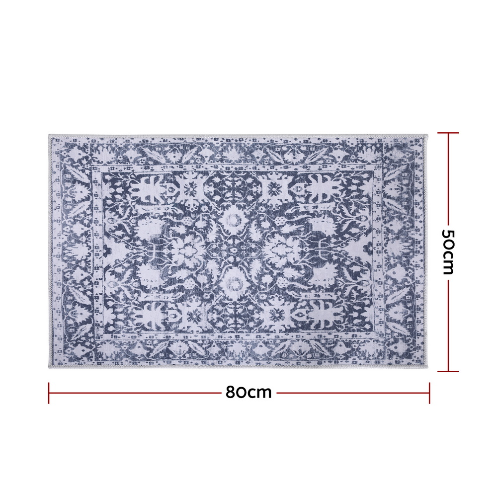 Artiss Floor Rug 50x80cm Velvet Non-Slip Bath Mat view 3