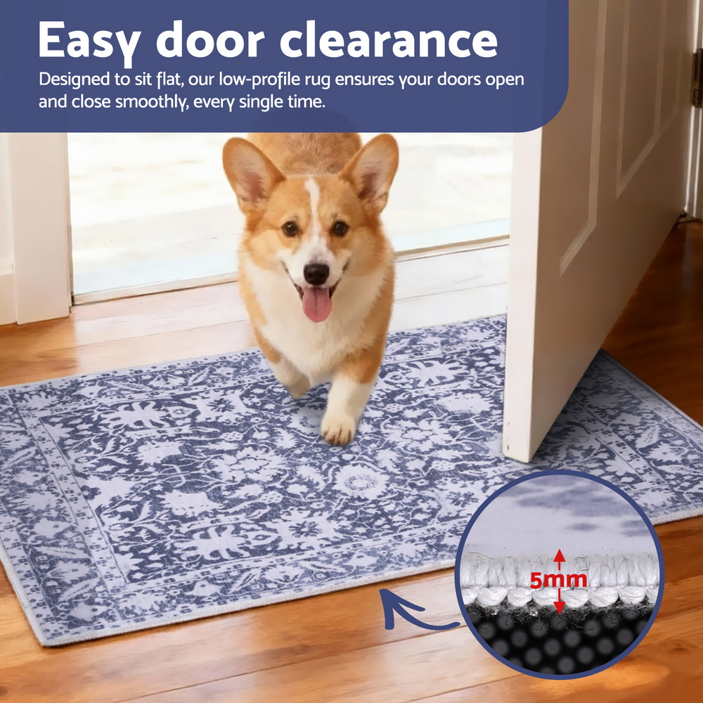 Artiss Floor Rug 50x80cm Velvet Non-Slip Bath Mat view 4
