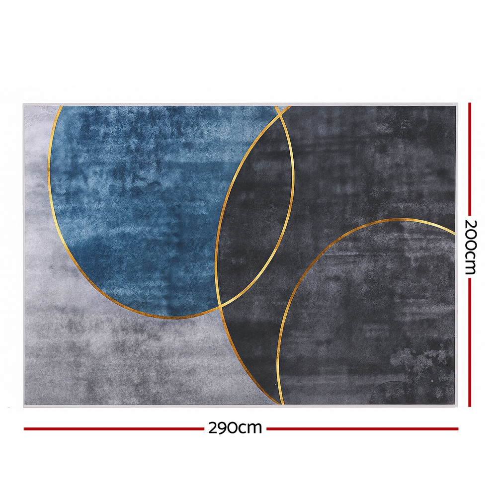 Artiss Washable Floor Rug Transitional Geometric in 2 Sizes view 2