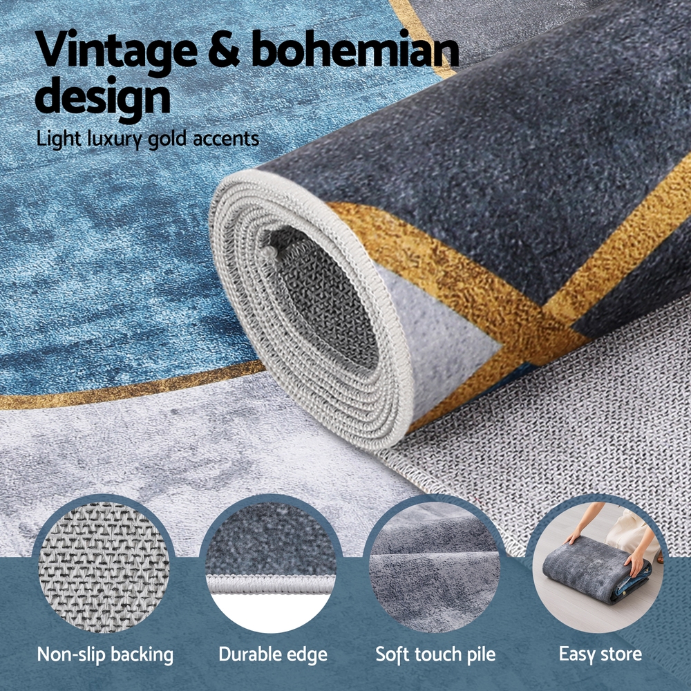 Artiss Washable Floor Rug Transitional Geometric in 2 Sizes view 4