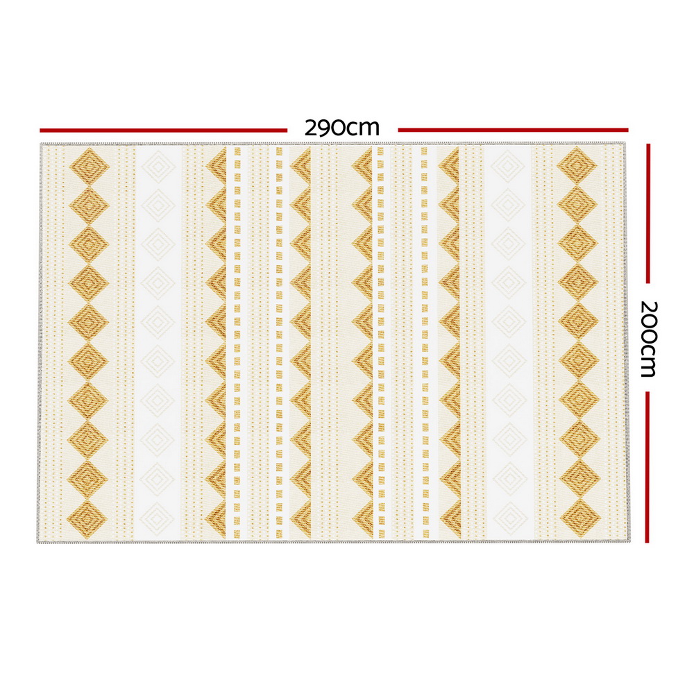 Artiss Ella Crystal Velvet Area Rug in 2 Sizes view 2