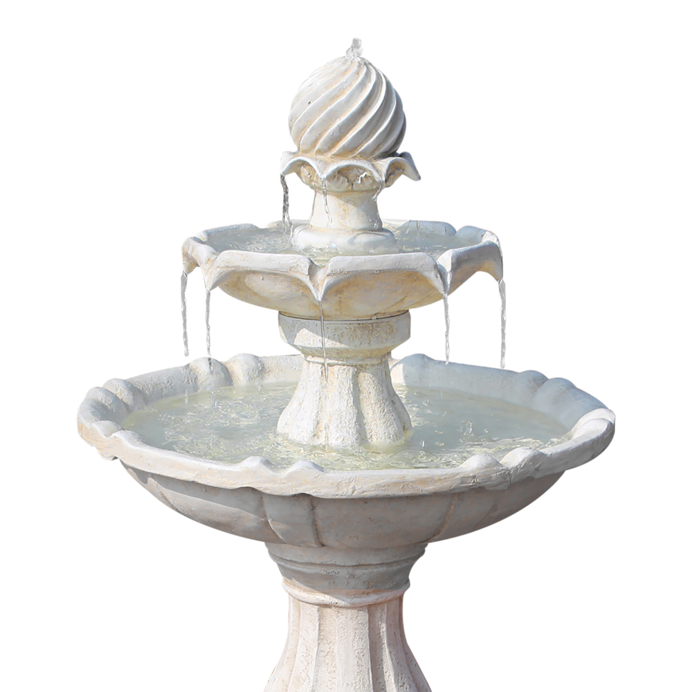 Gardeon 3-Tier Solar Water Feature Fountain Bird Bath 93CM view 3