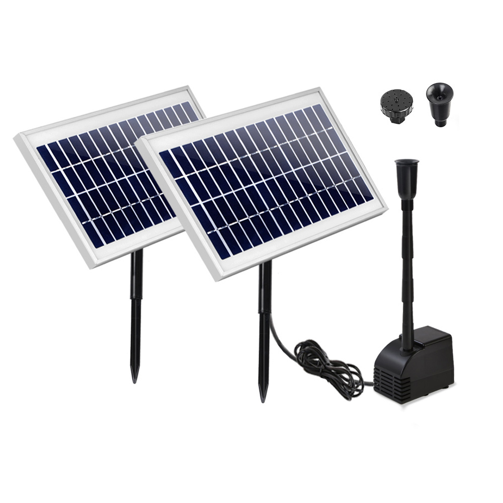 Gardeon Solar Pond Pump Kit 2 Panels 7.2ft High
