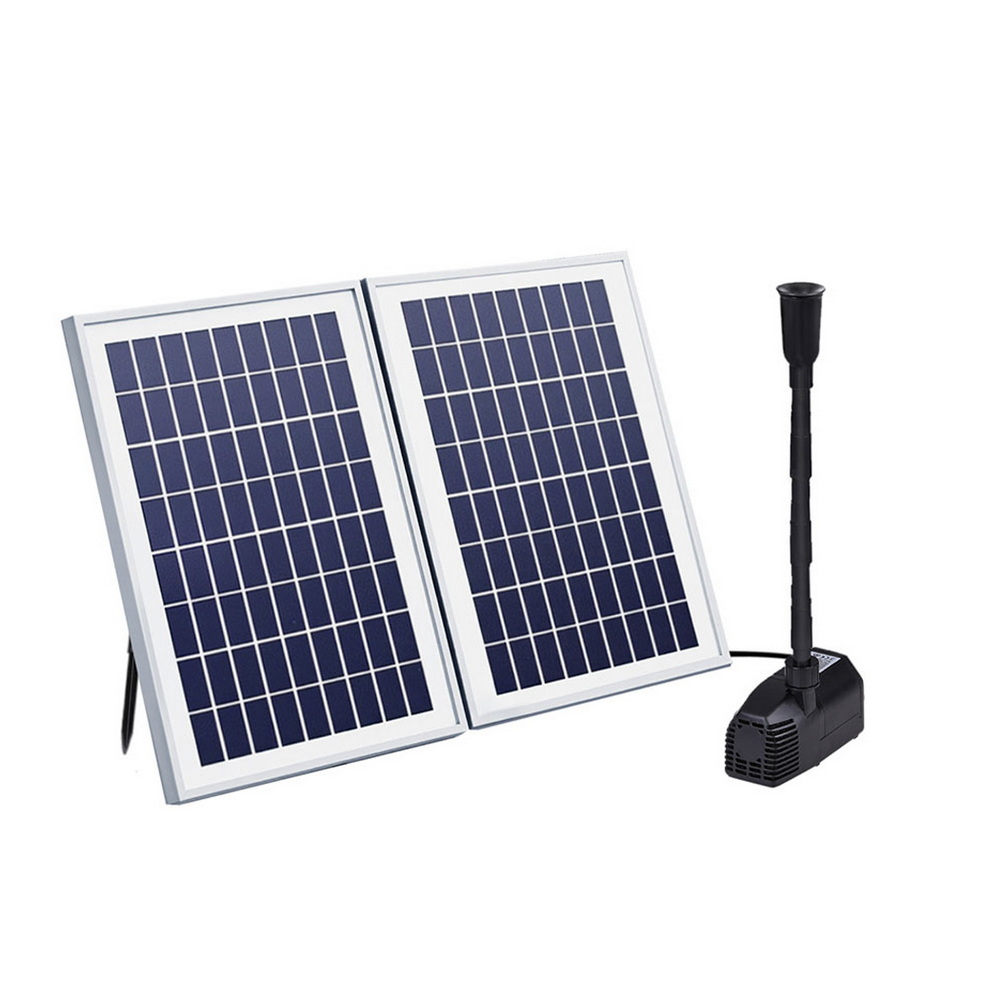Gardeon Solar Pond Pump Kit with 2 Panels 1600L/H