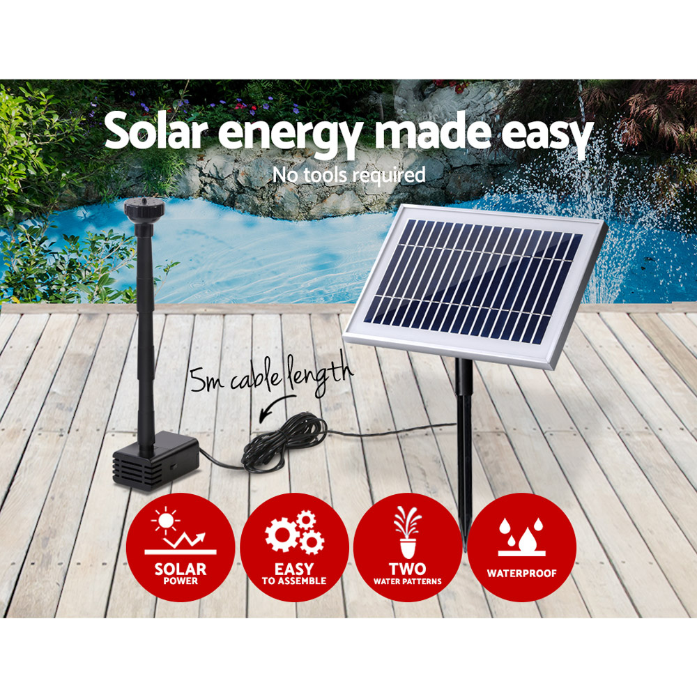 Gardeon Solar Pond Pump 4.6ft Brushless view 4