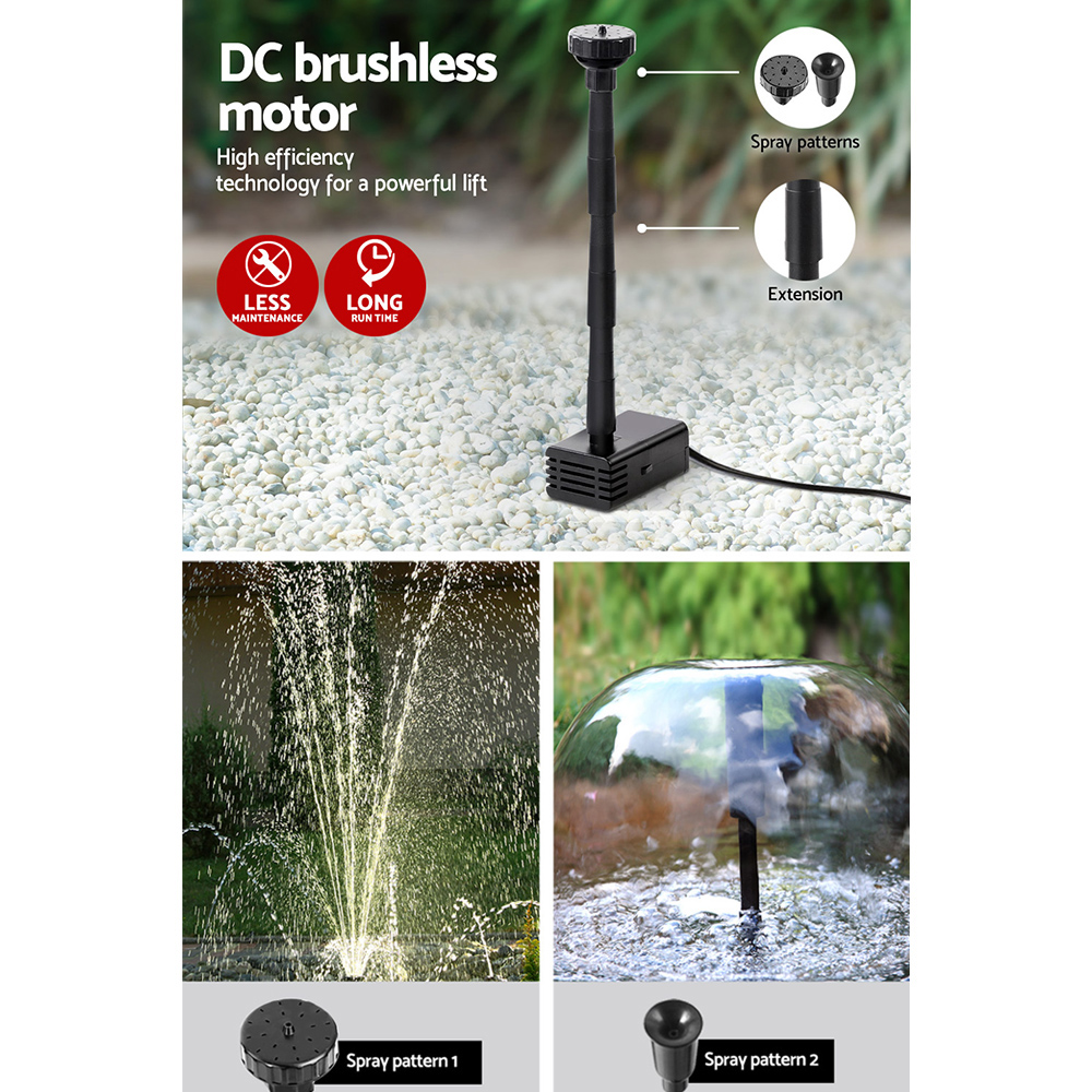 Gardeon Solar Pond Pump 4.6ft Brushless view 5