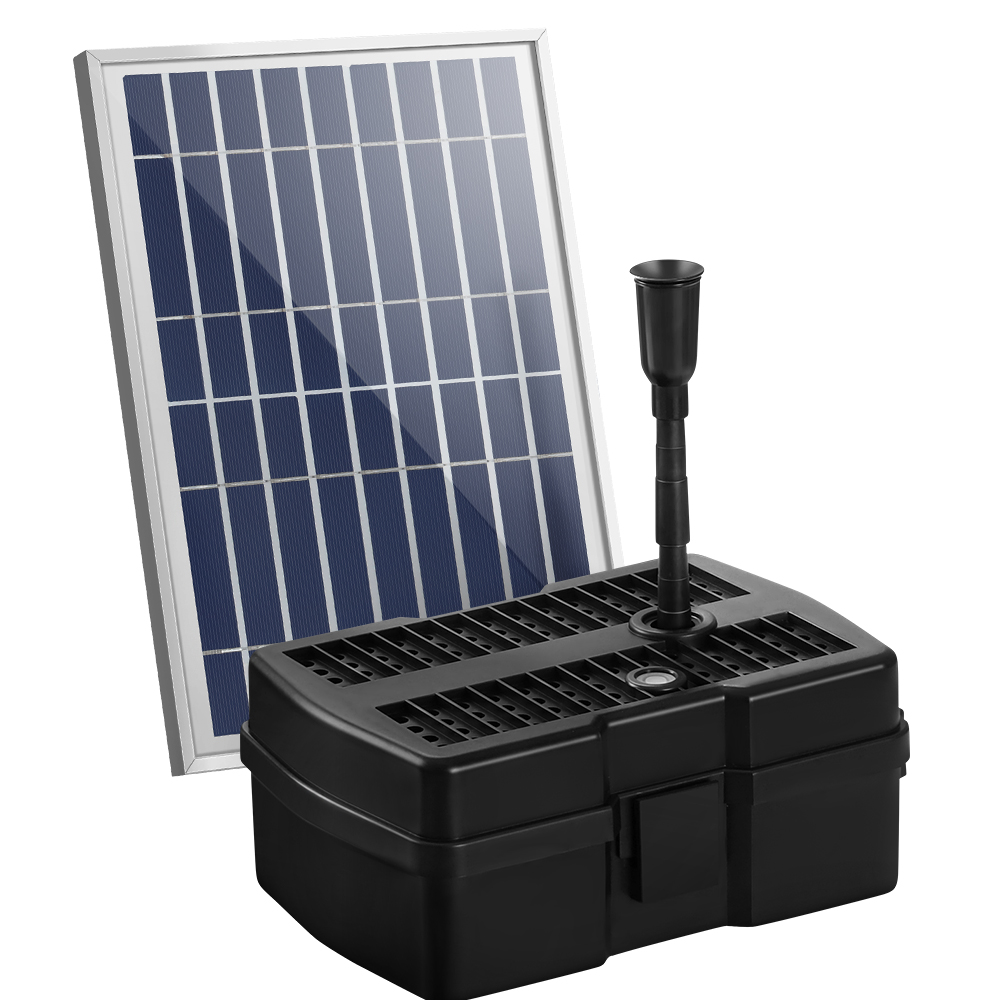 Gardeon Solar Pond Pump with Filter Box for Pools 6.6FT