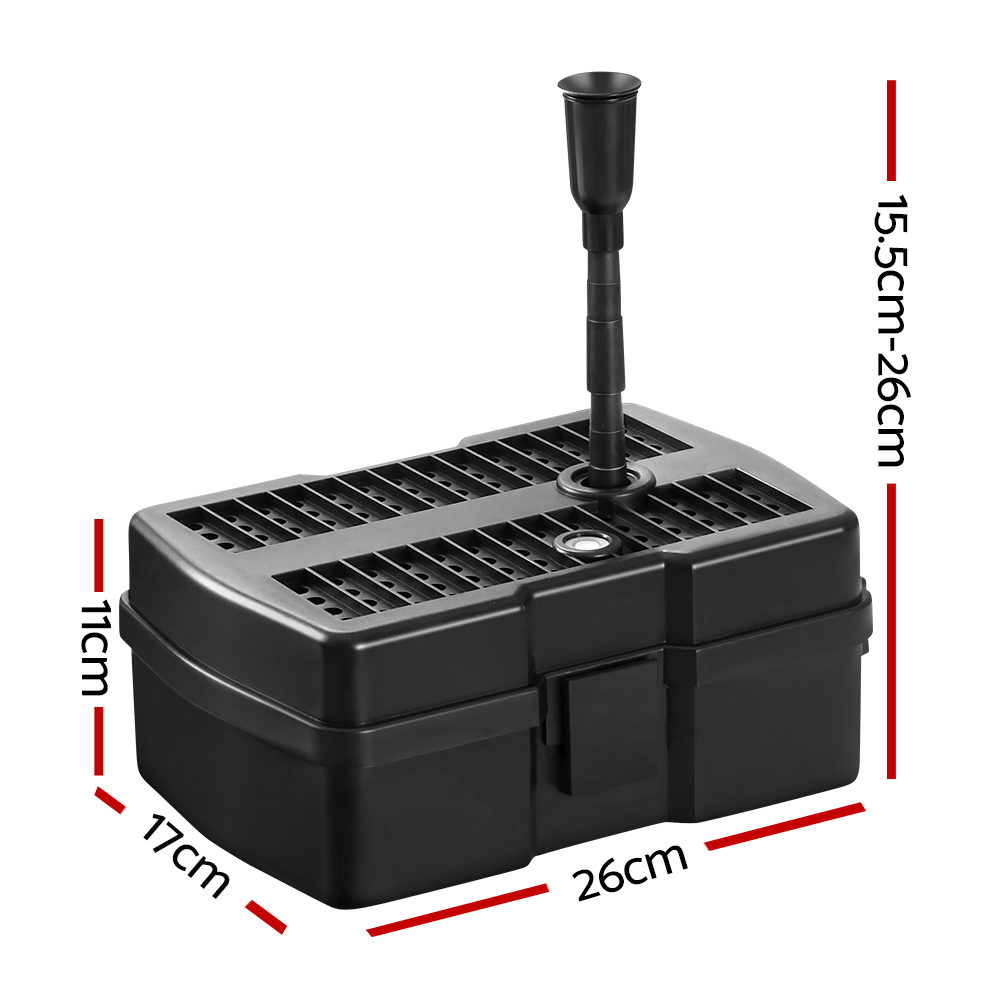 Gardeon Solar Pond Pump with Filter Box for Pools 6.6FT view 3