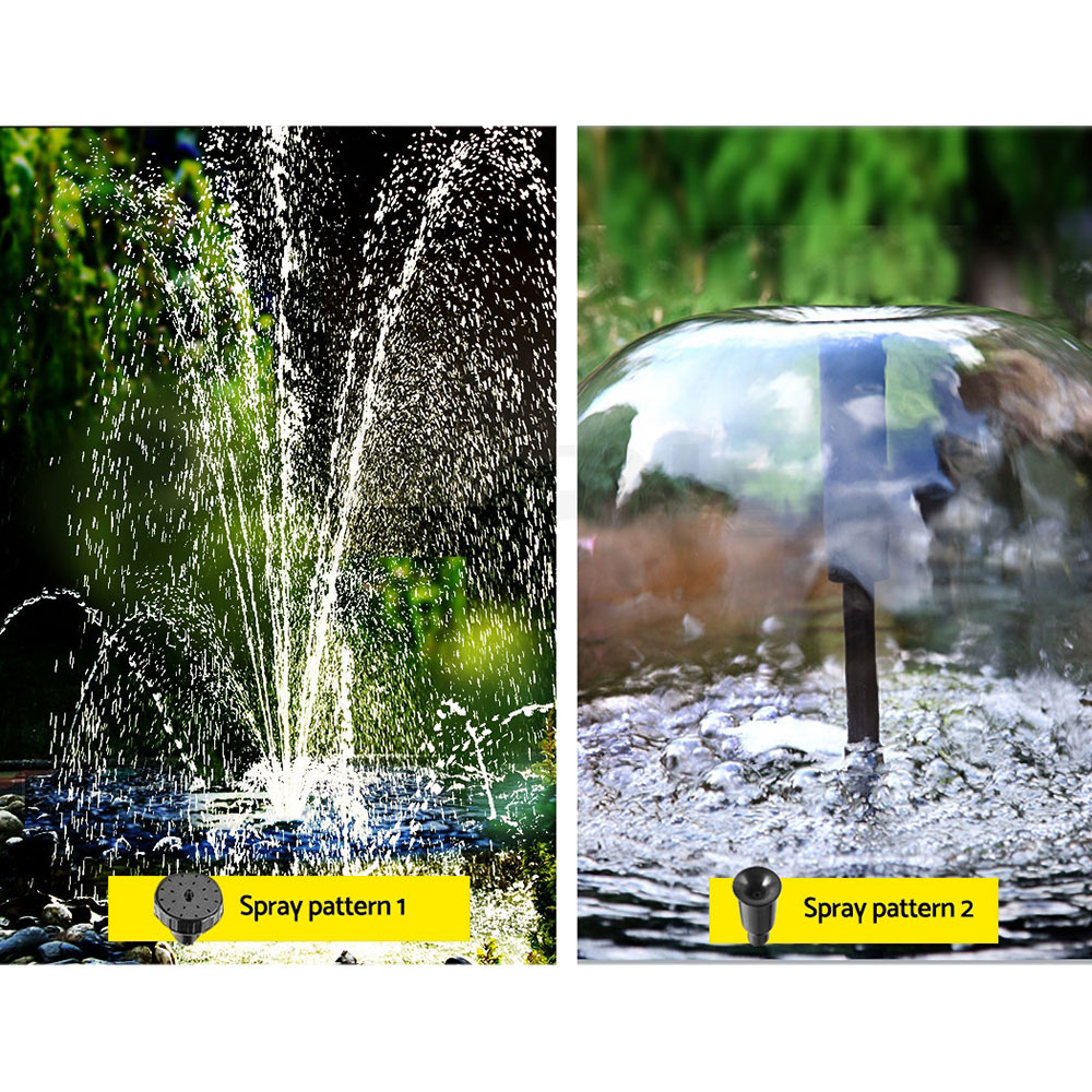 Gardeon Solar Pond Pump with LED Battery Kit 9.8FT view 5