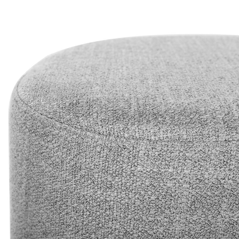 Artiss Ottoman Foot Stool Square Linen Grey view 4