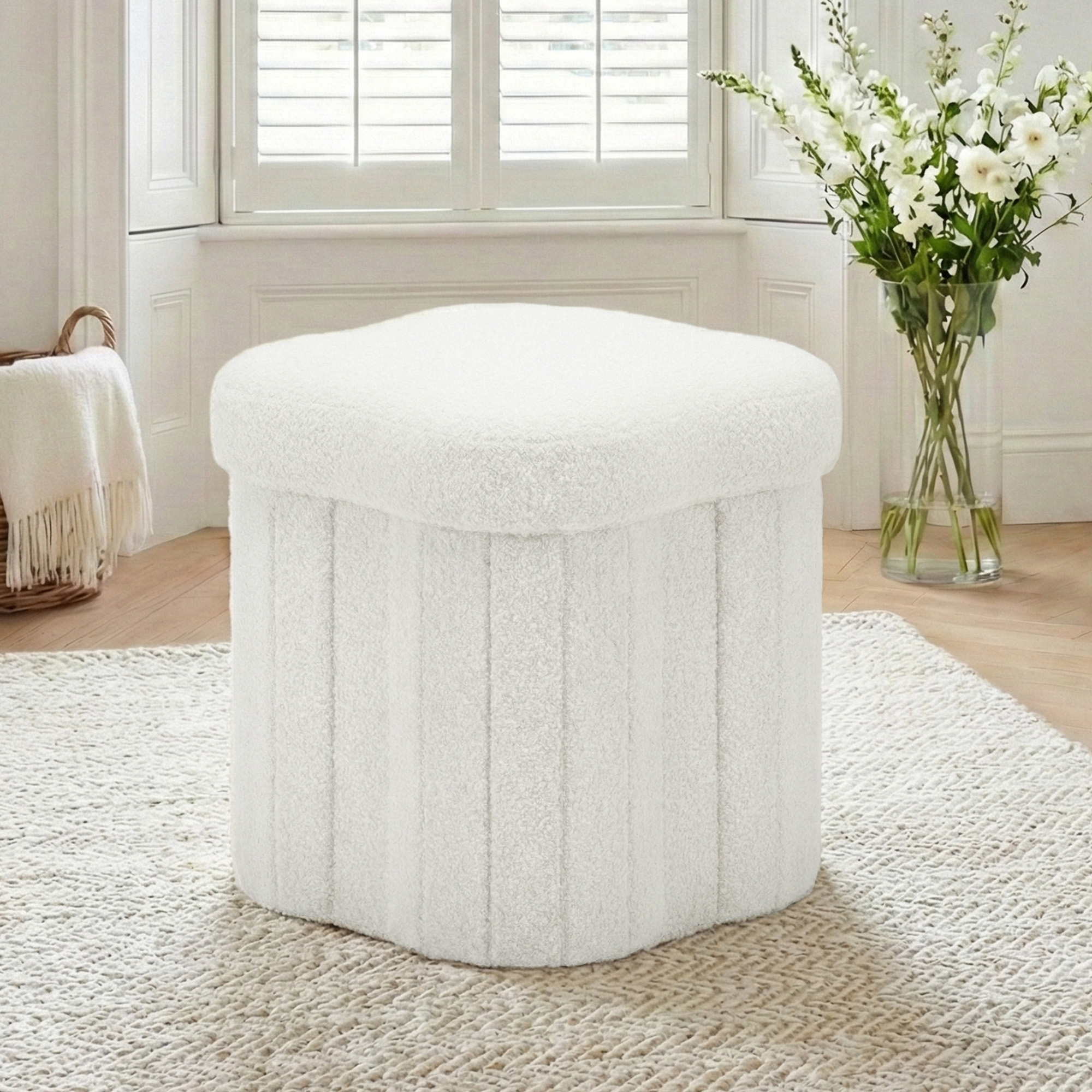 Artiss Storage Foot Stool Foldable in 2 Colours