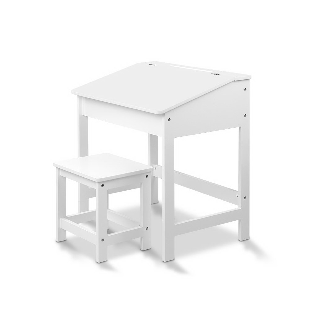 Keezi 2-Piece Kids Table and Chairs Set for Study Play view 3