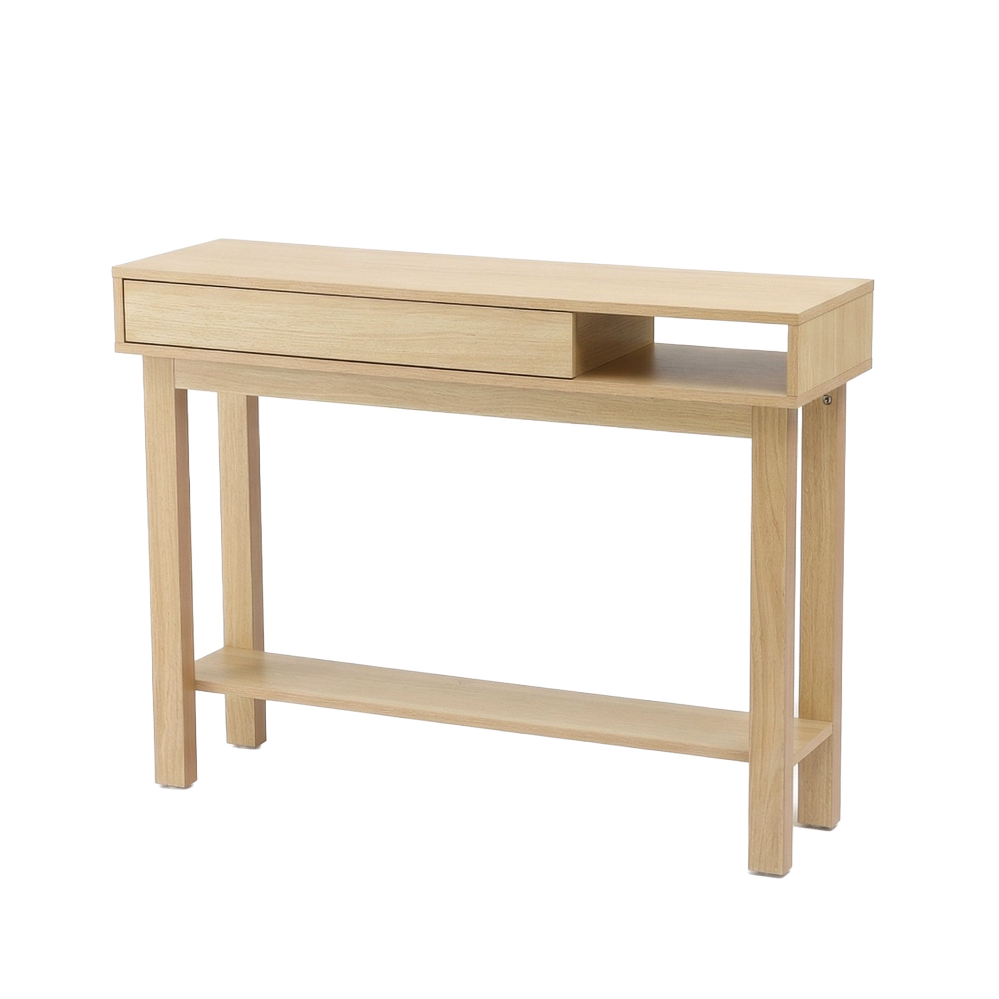 Artiss Wood Console Table with Drawer 100cm view 4