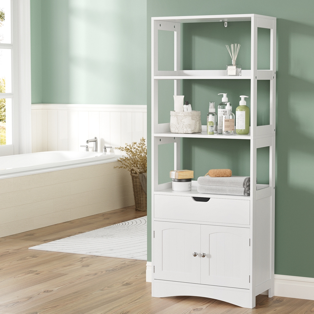 Artiss Bathroom Storage Cabinet 2 Drawers White