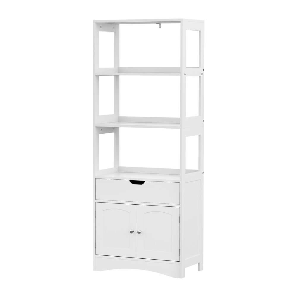 Artiss Bathroom Storage Cabinet 2 Drawers White view 3
