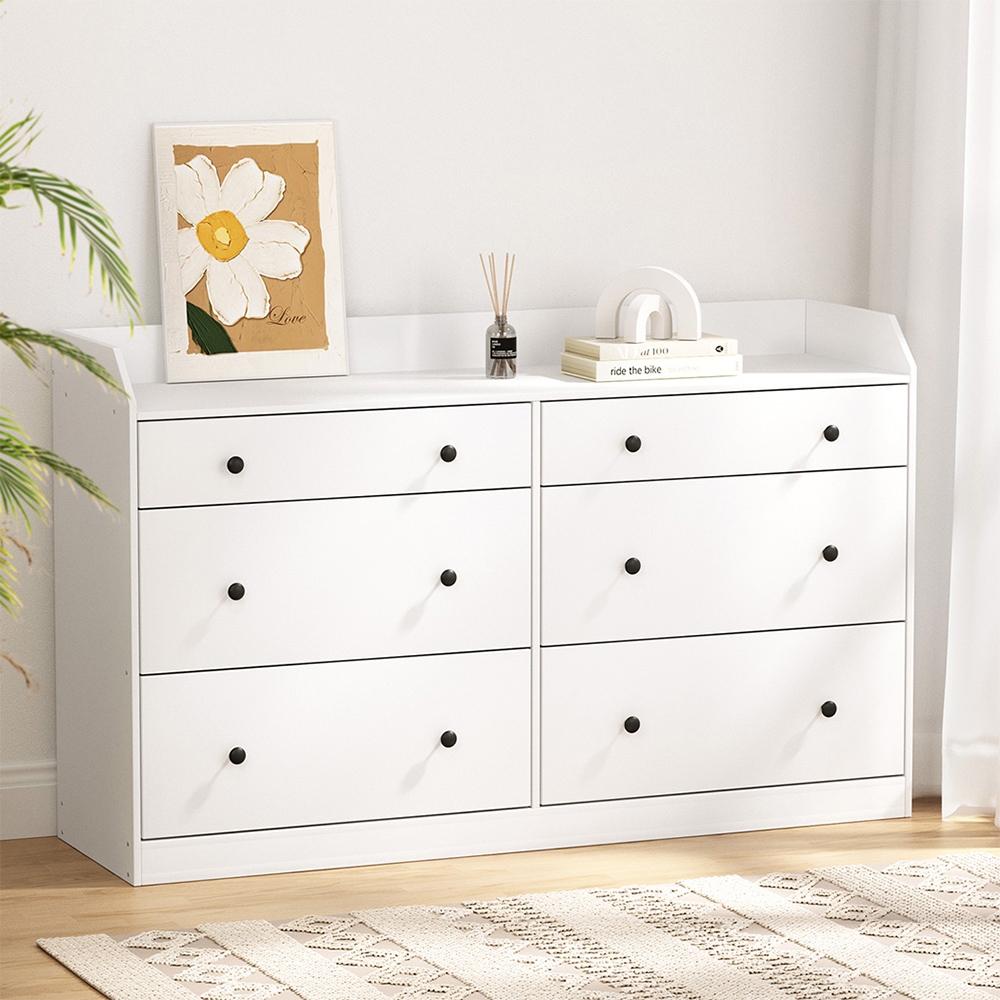 Artiss PETE 6 Chest of Drawers, White