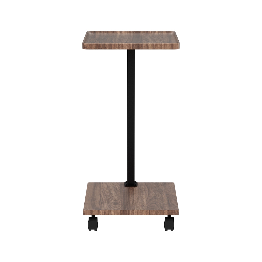 Artiss C-Shaped Coffee Table with Wheels view 4