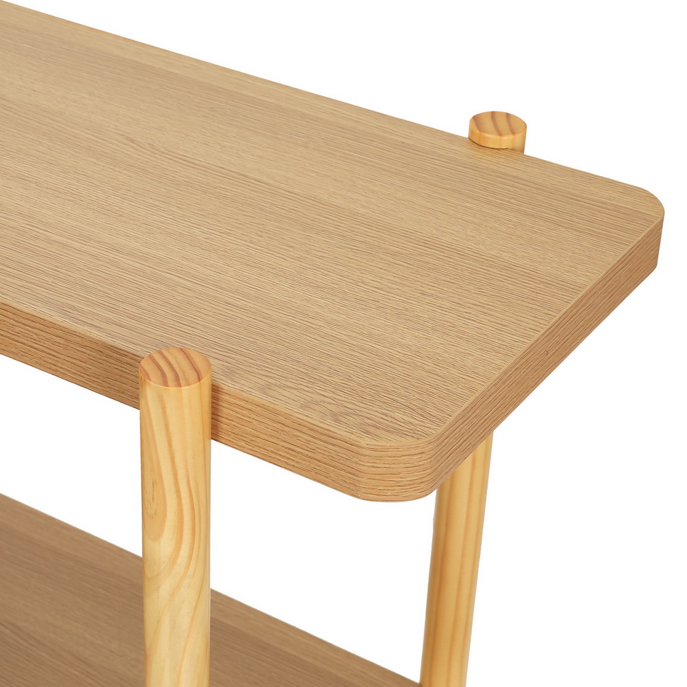 Artiss Sera Console Table 2-Tier Pine 92cm view 5