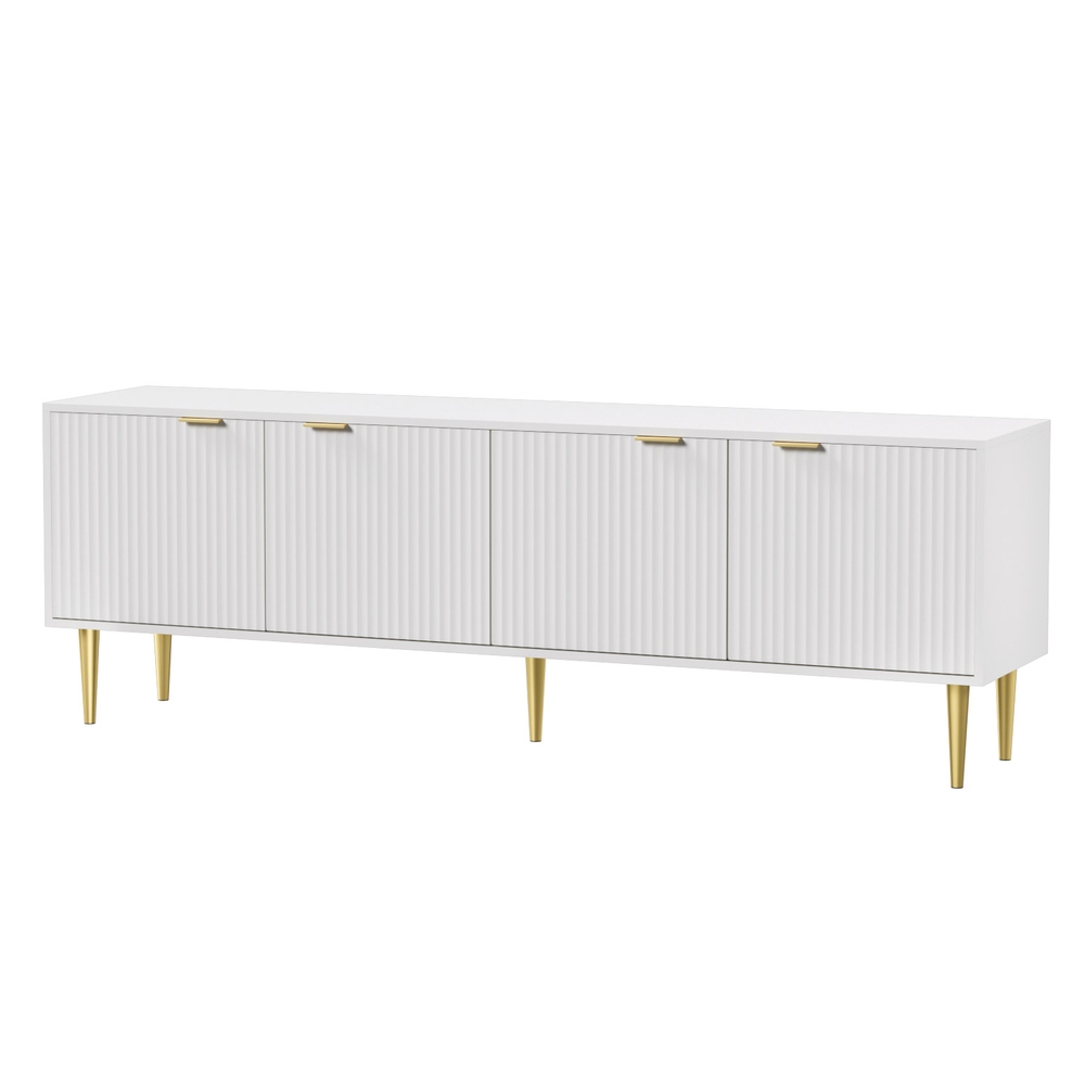 Artiss Riley TV Cabinet Entertainment Unit 180cm White view 3