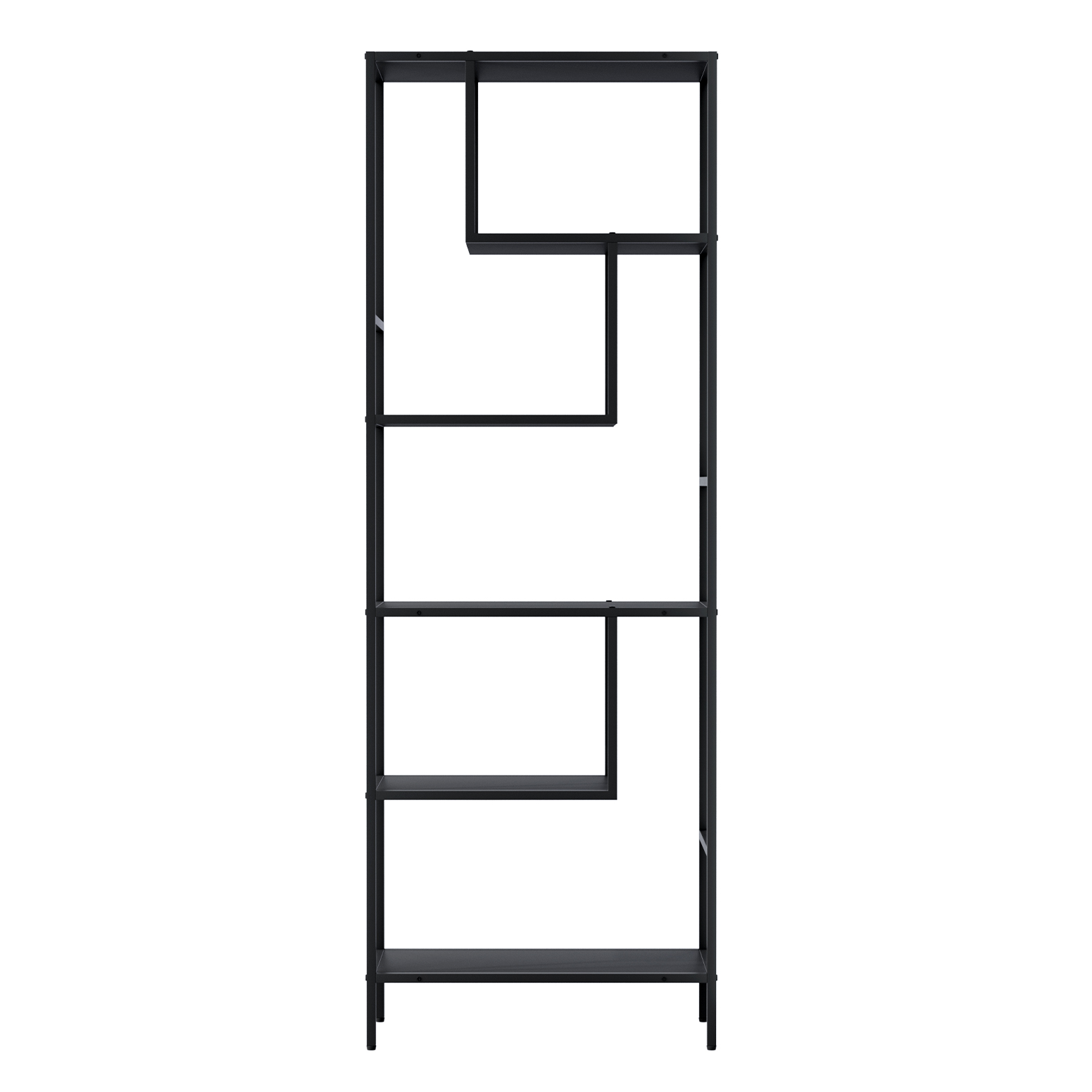 Artiss Rhys 5-Tier Bookshelf Black view 5
