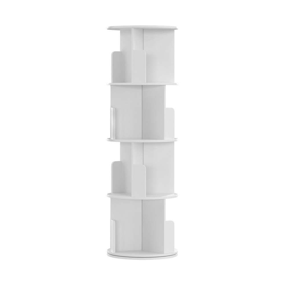 Artiss Edie 4-Tier Bookshelf White view 3
